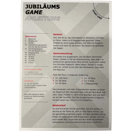 Jubiläums Game
